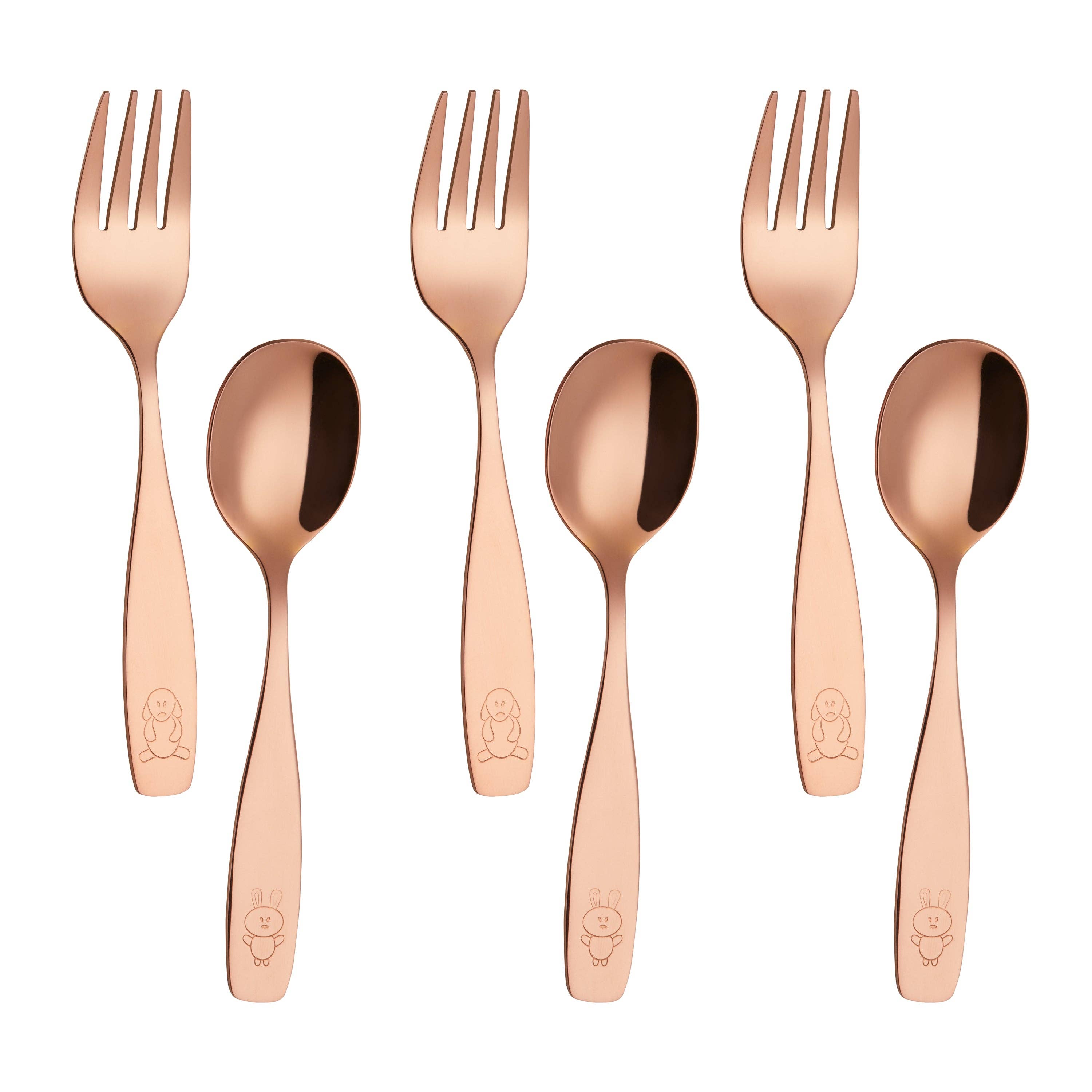 ANNOVA - Wholesale Flatware Set - Kids & Baby - ANNOVA Kids Silverware 6 PIECES Children's Safe Flatware Set Stainless Steel14