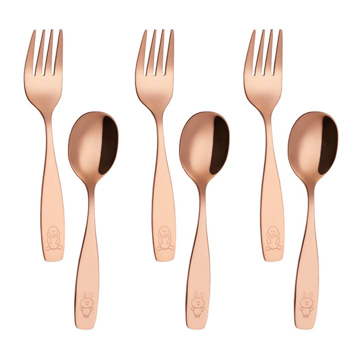 ANNOVA - Wholesale Flatware Set - Kids & Baby - ANNOVA Kids Silverware 6 PIECES Children's Safe Flatware Set Stainless Steel14