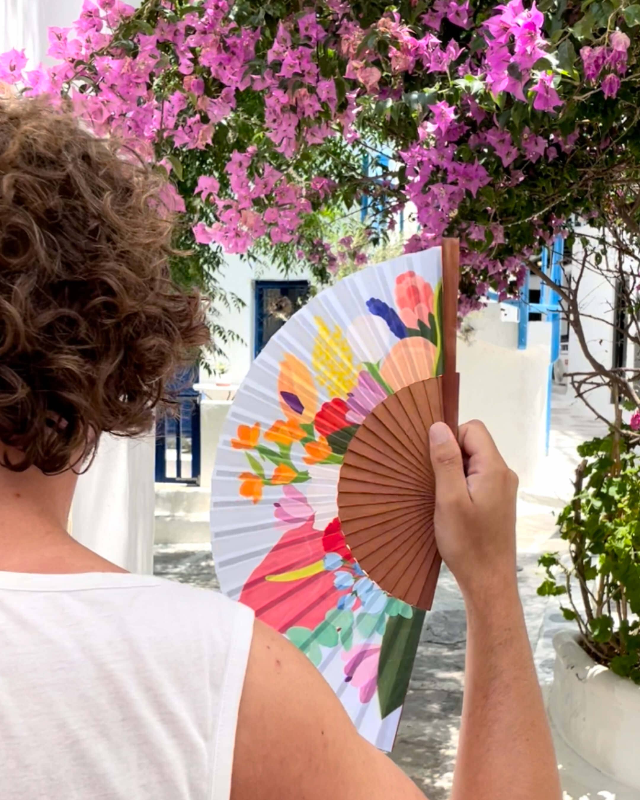 Thomas Gravereau - Wholesale Handheld Folding Fan - "Bloom" fan3