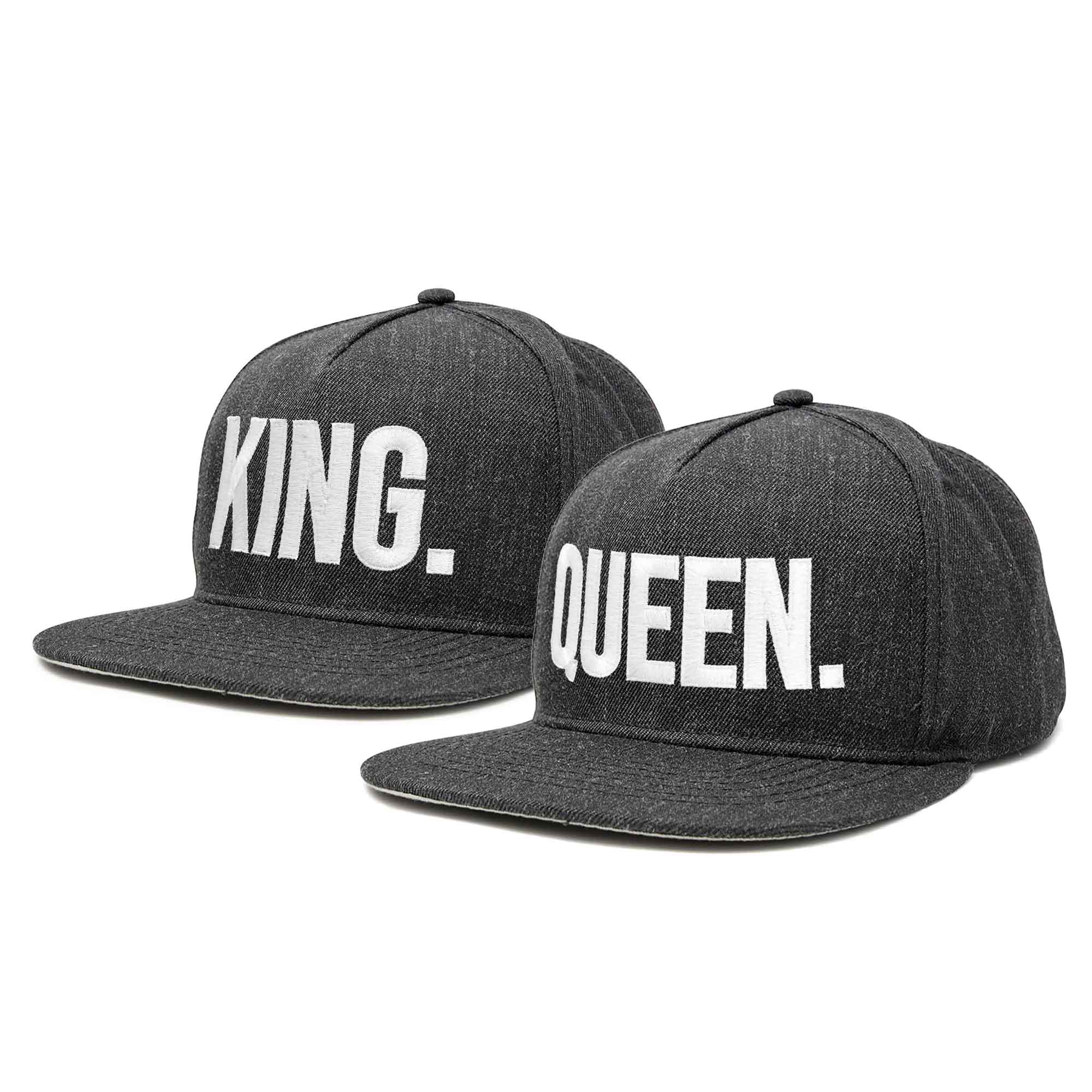 Dalix - Vente Casquette à visière plate – unisexe - Dalix King Queen Chapeau pour homme et femme16