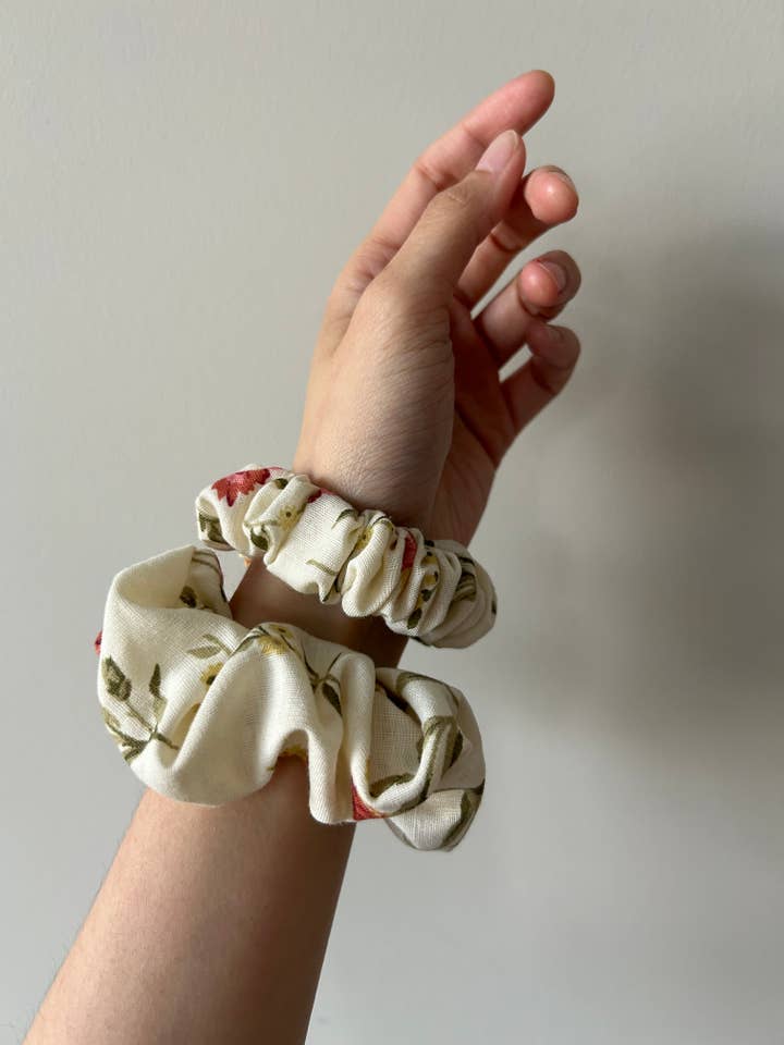 Wildflower Scrunchies & Hair Accessories, Multiple Sizes for wholesale by Hand Stitched In Love