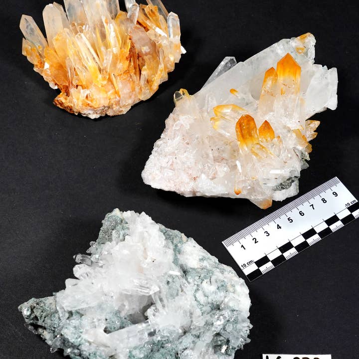 Lemurian Quartz Clusters mixed selection Rainbow Lot (LC-273) 2170g x3 for wholesale by Lemurian Quartz