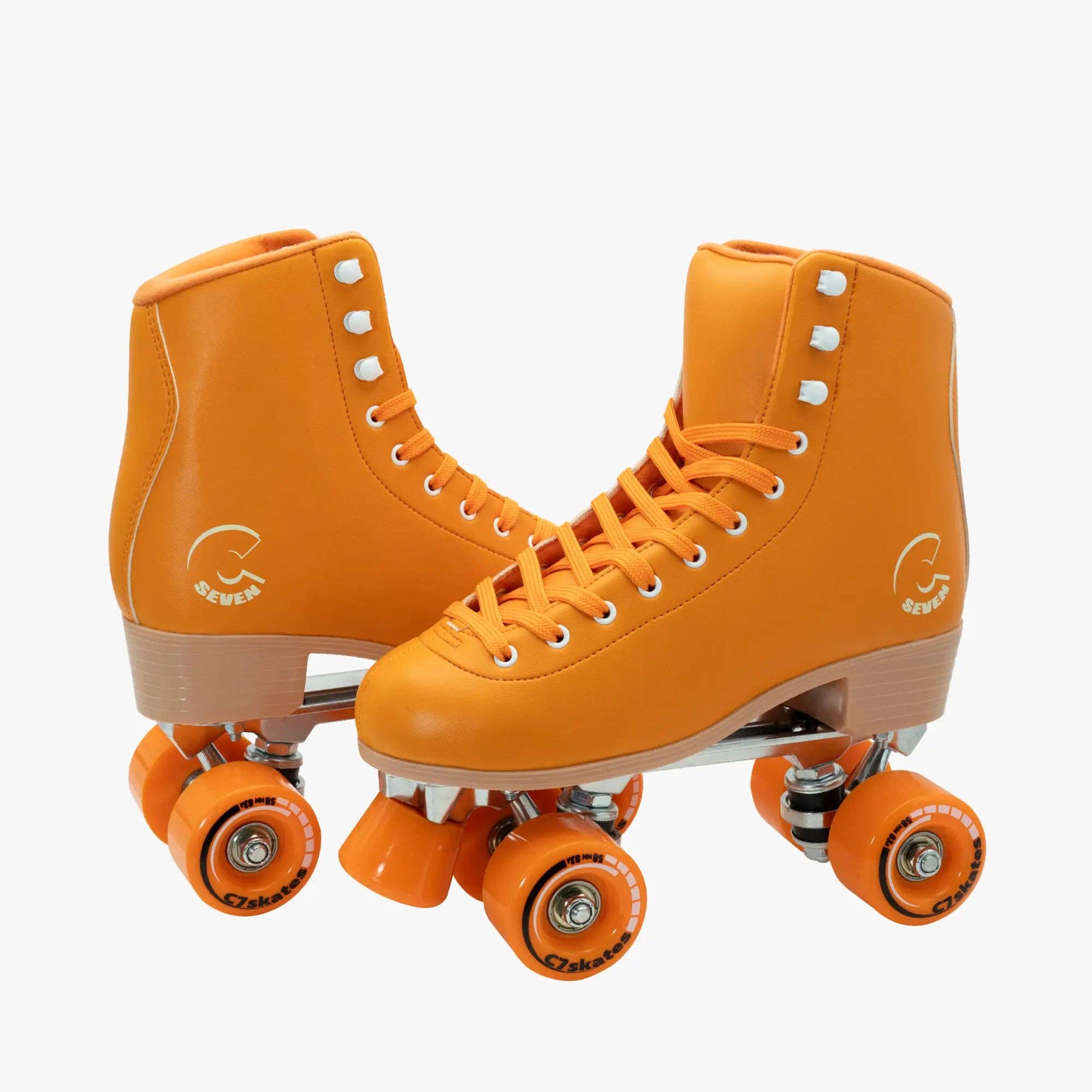 C7skates - Wholesale Roller Skates - Women's - Carrot Orange Quad Skates3
