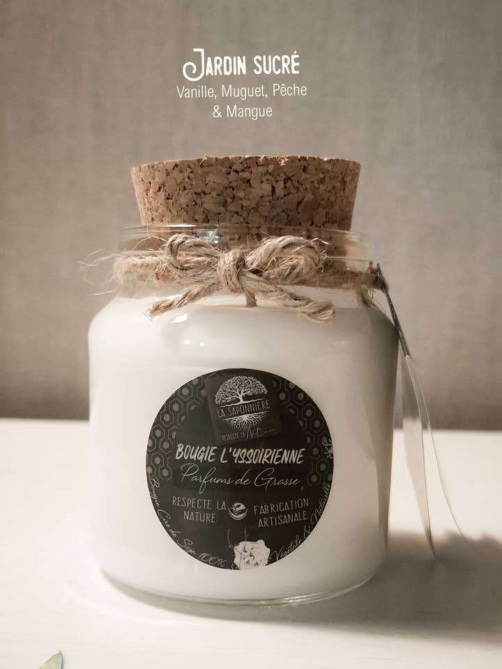 Handmade Candle Sweet Garden for wholesale by La Saponniere