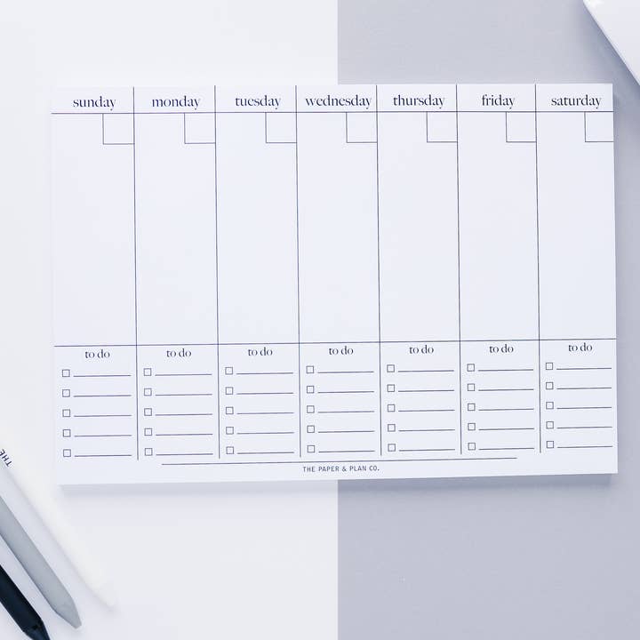 Mousepad semanal por atacado de The Paper and Plan Co.