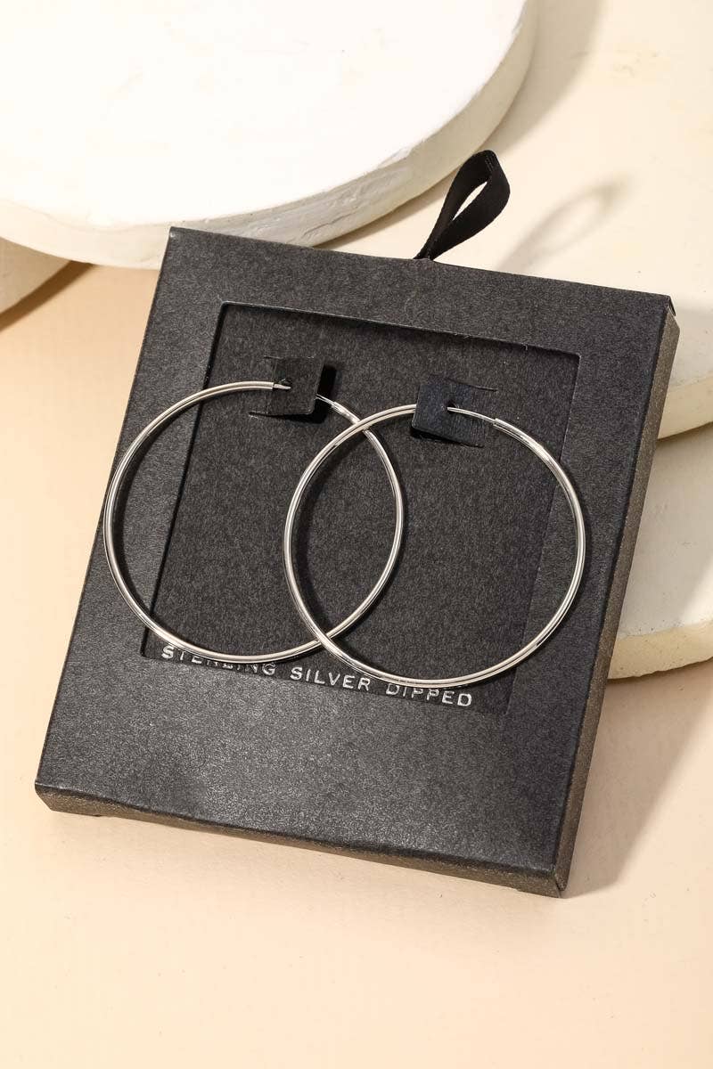 Anarchy Street - Wholesale Hoop Earrings - Secret Box Gold Dipped Thin Hoop Earrings1