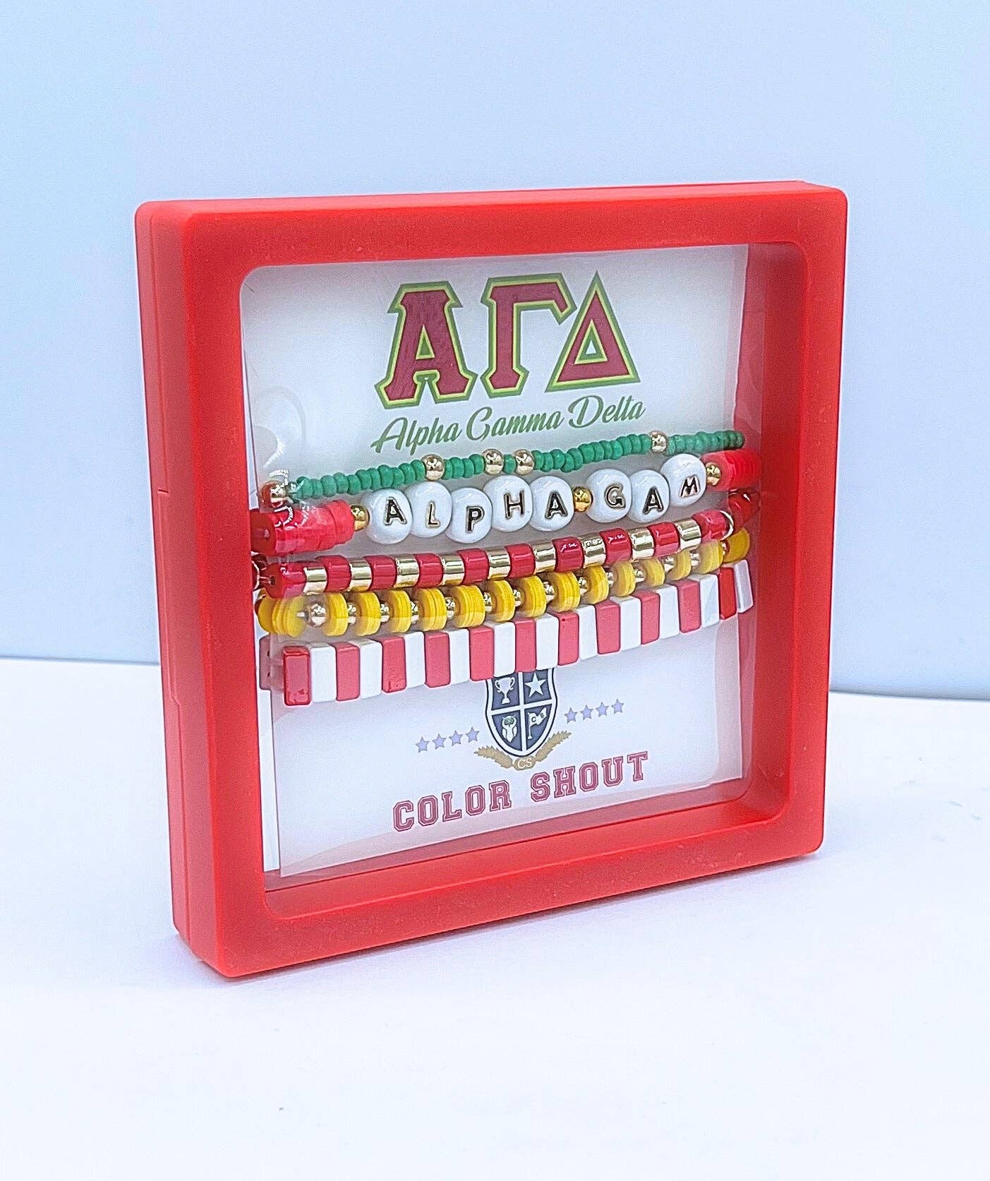 Color Shout - Wholesale Beaded Bracelet - Sorority 5 Bracelet Mega Stack18