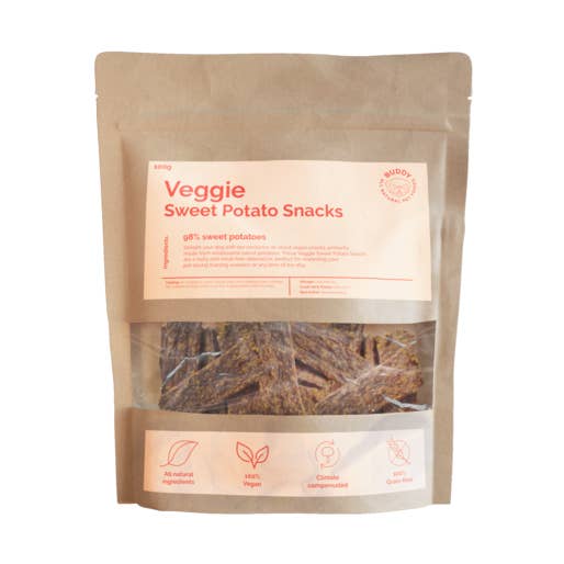 Filéer utan kött - Veggie Sweet Potato 100g för wholesale av Buddy Pet Foods