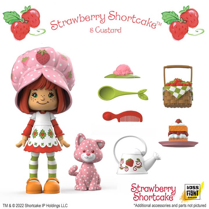 Boss Fight Studio Llc - Wholesale Figurine Toy - Kids - Strawberry Shortcake Action Figure: Strawberry Shortcake