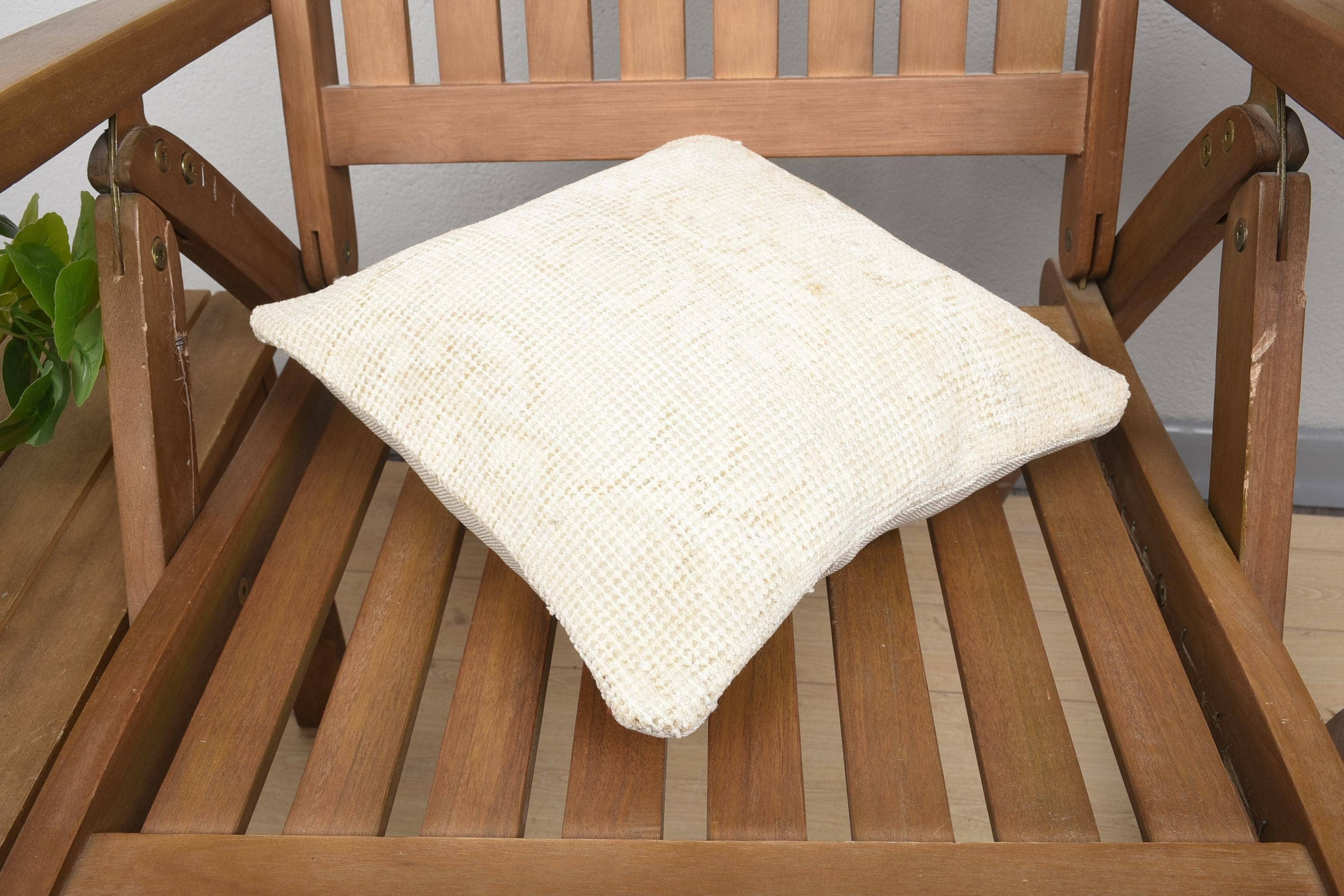 The Loom Wholesale - Wholesale Throw Pillow Cover - Beige and White Turkish Kilim Pillow in Vintage Style,...3