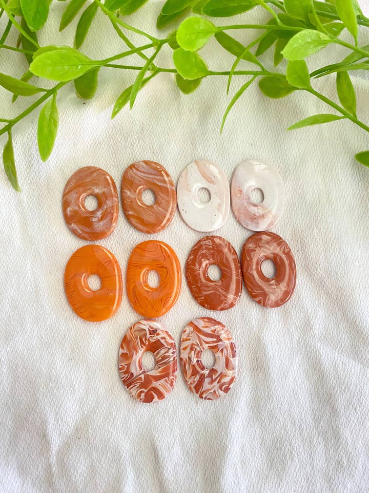 Oval Studs, Polymer Clay Earrings for wholesale by Glitter and Glow Co