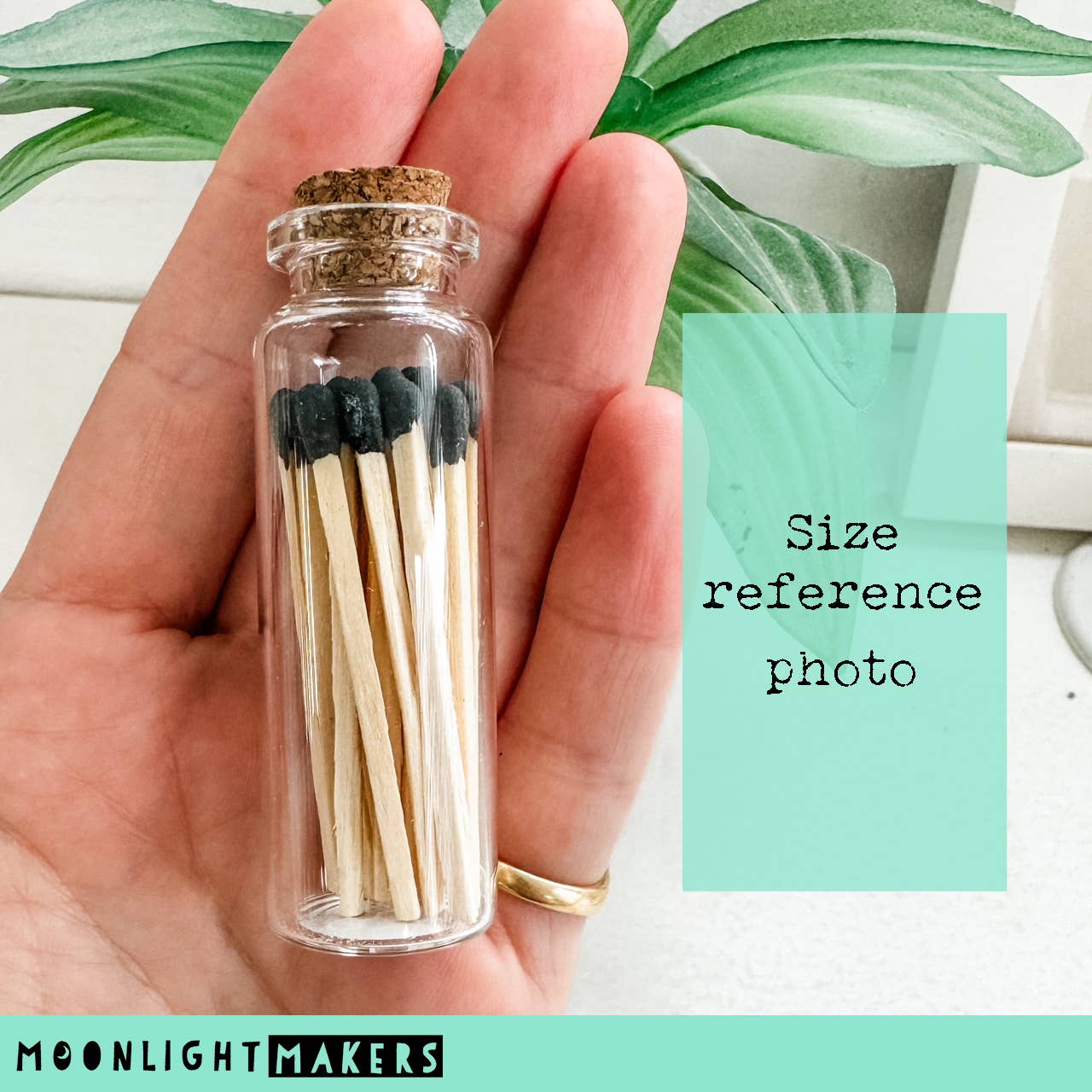 Moonlight Makers - Wholesale Matches - Fancy Safety Matches in Glass Vial - 8 COLORS - (MV20)3