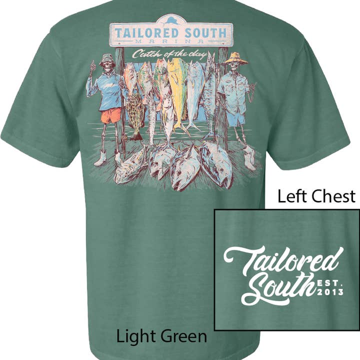 TS002 - Skeleton Fish verde chiaro per la vendita all'ingrosso da parte di Tailored South Hat Co.