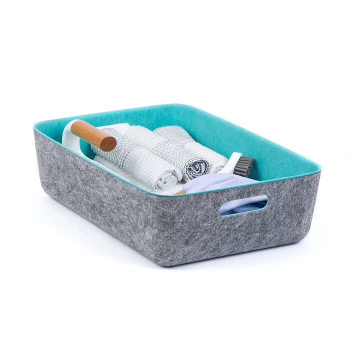 Three by Three Seattle - Wholesale Storage Bin - reSTAK recycled FELT storage medium short bin13