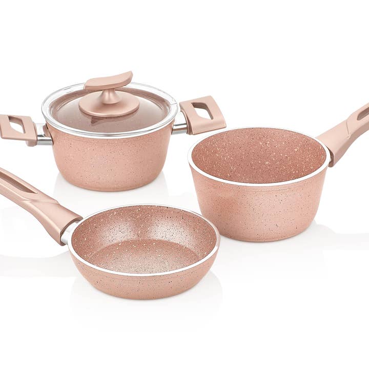 Nonstick Cooking Set | 3 Mini Cookware Pieces With Lid | Papilla's Best Cookware for wholesale by Papilla