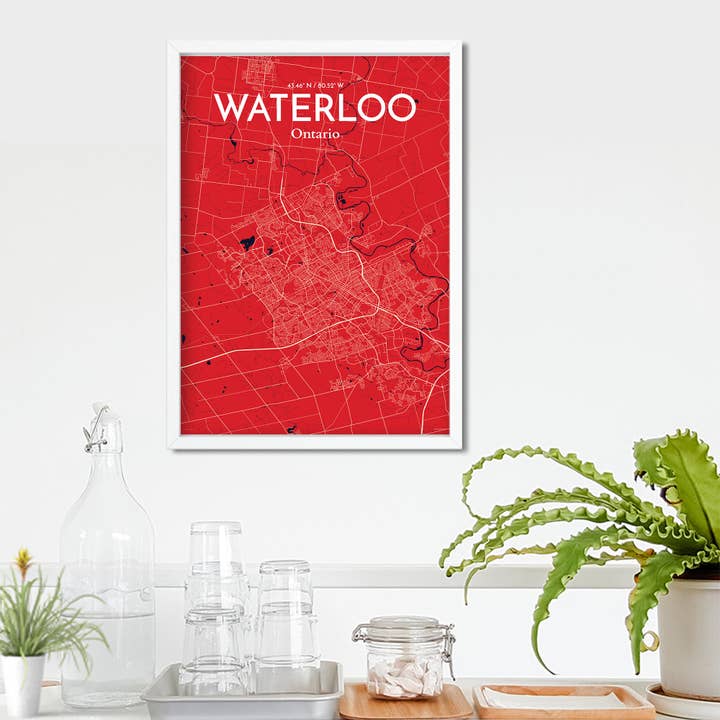 OurPoster.com - Wholesale Poster - Waterloo City Map Poster127
