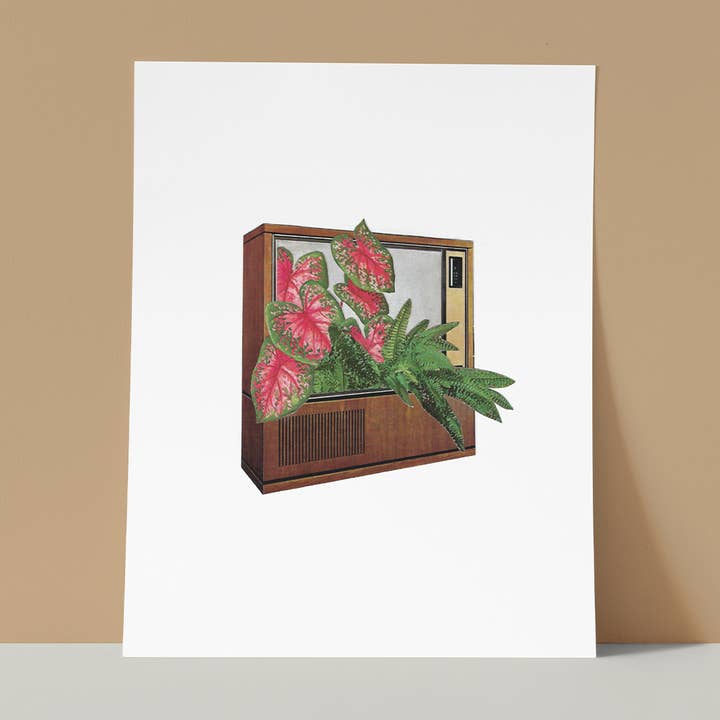 TV Plants Print for wholesale by Holden Mesk