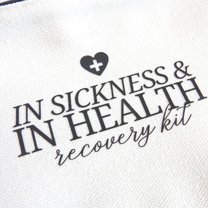 Where There Is Love - Wholesale Pouch - Unisex - Wedding Hangover Recovery Kit Bags | In Sickness & In Health