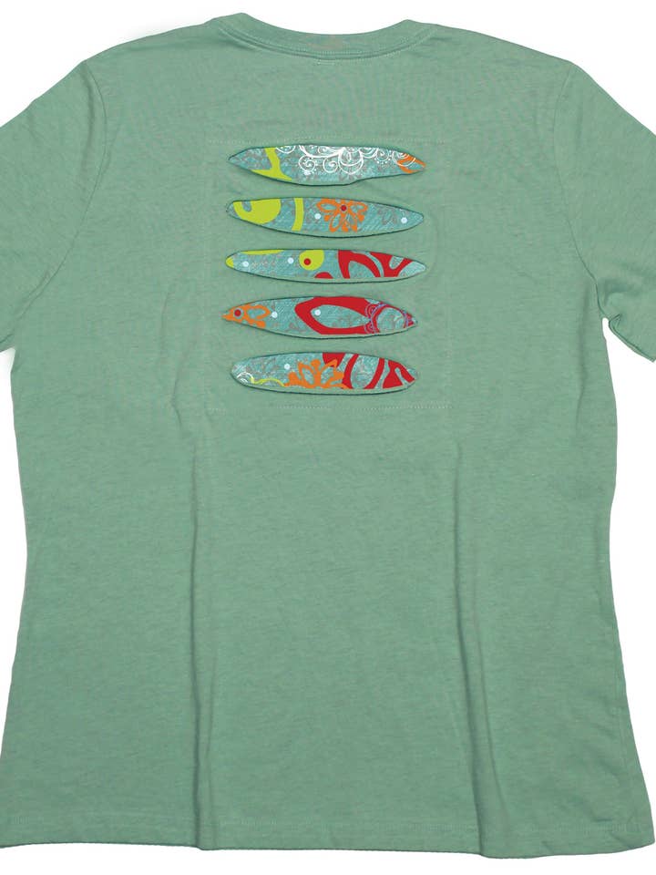 Abstract Bohemian Women's Ripped T-shirt for wholesale by Ripped Rags