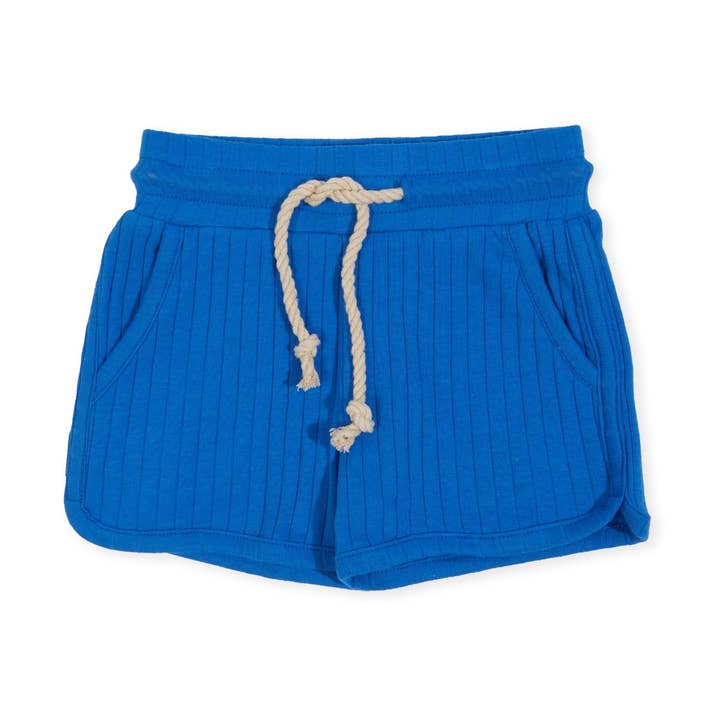 Corey Pocket Shorts - Rib Blå för wholesale av Indigo & Lellow