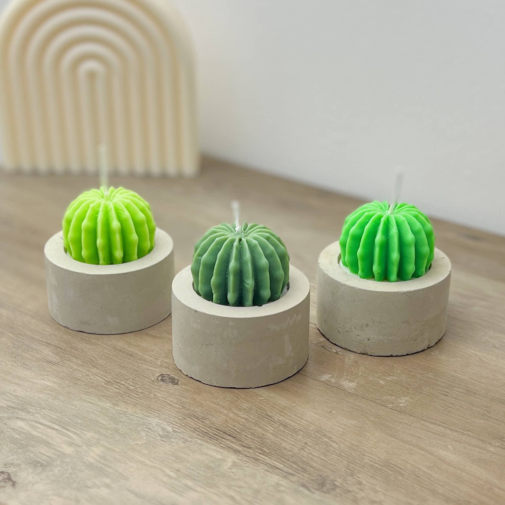 Eli and Things – wholesale Novelty candle – Round Barrel Cactus Candle - Cactus Home Decor - Cacti Gifts3