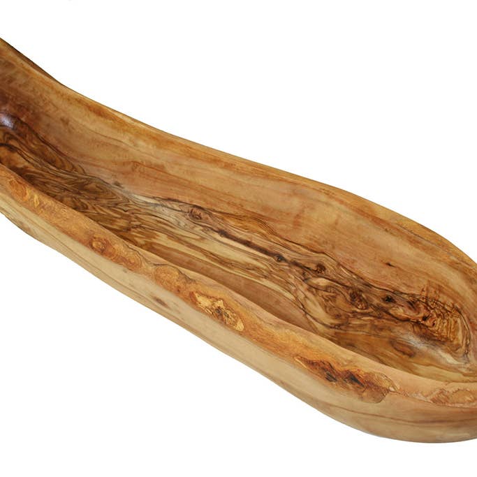 olivenholz-erleben – wholesale Serveringsskål – brödskål ca 40 - 45 cm