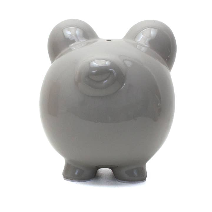 Child To Cherish® - Wholesale Money/Piggy Bank - Kids & Baby - Gray Big Ear Pig