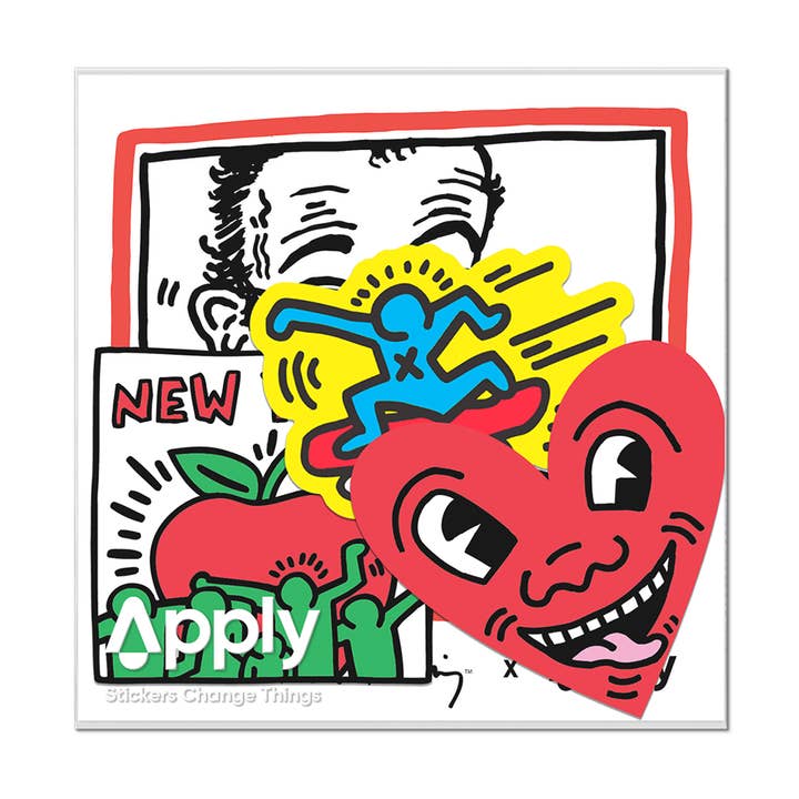 Haring's New York - Sticker Pack of Three for wholesale by Apply Stickers