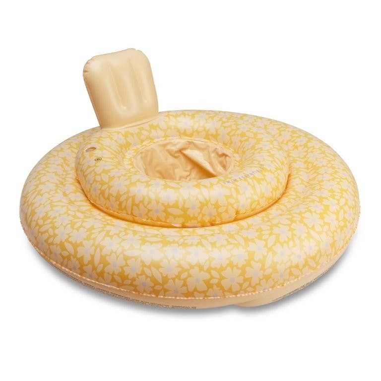 Axis Toys & Gifts - Wholesale Beach/Pool Toy - Kids & Baby - Swim Essentials Inflatable Baby Swimseat - Florish Yellow, 0-1 yrs0