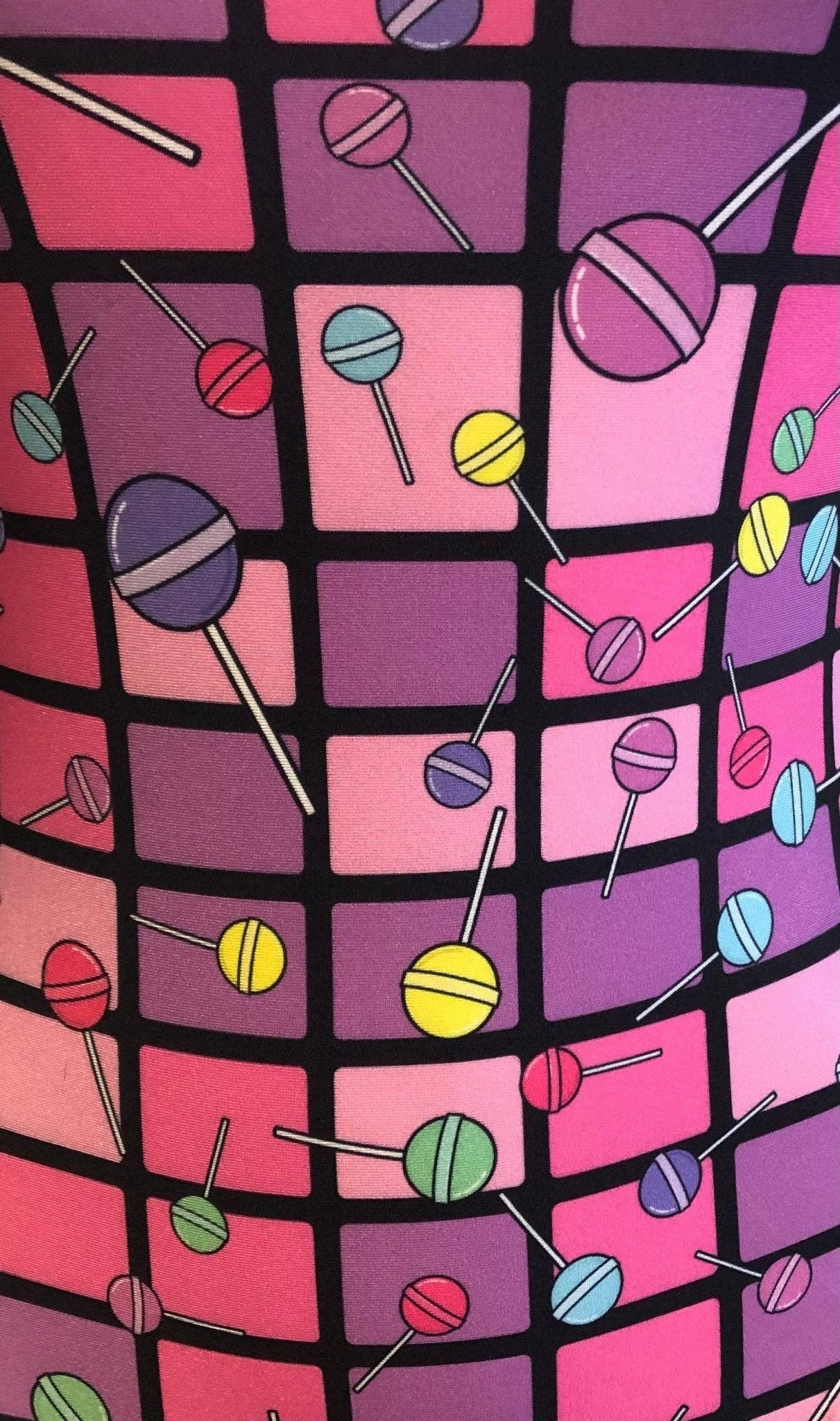 Foxy's Leotards – Großhandel Gymnastikanzug – Kinder – Ich bin ein Fan von Gymnastikanzügen - Bunter Lollipop-Gymnastikanzug für Mädchen2