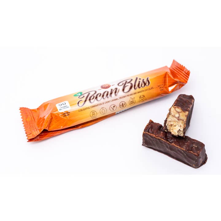 Break Free Candy - Wholesale Chocolate Bar - Vegan Pecan Bliss TM Candy Bar (Pack of 12)4