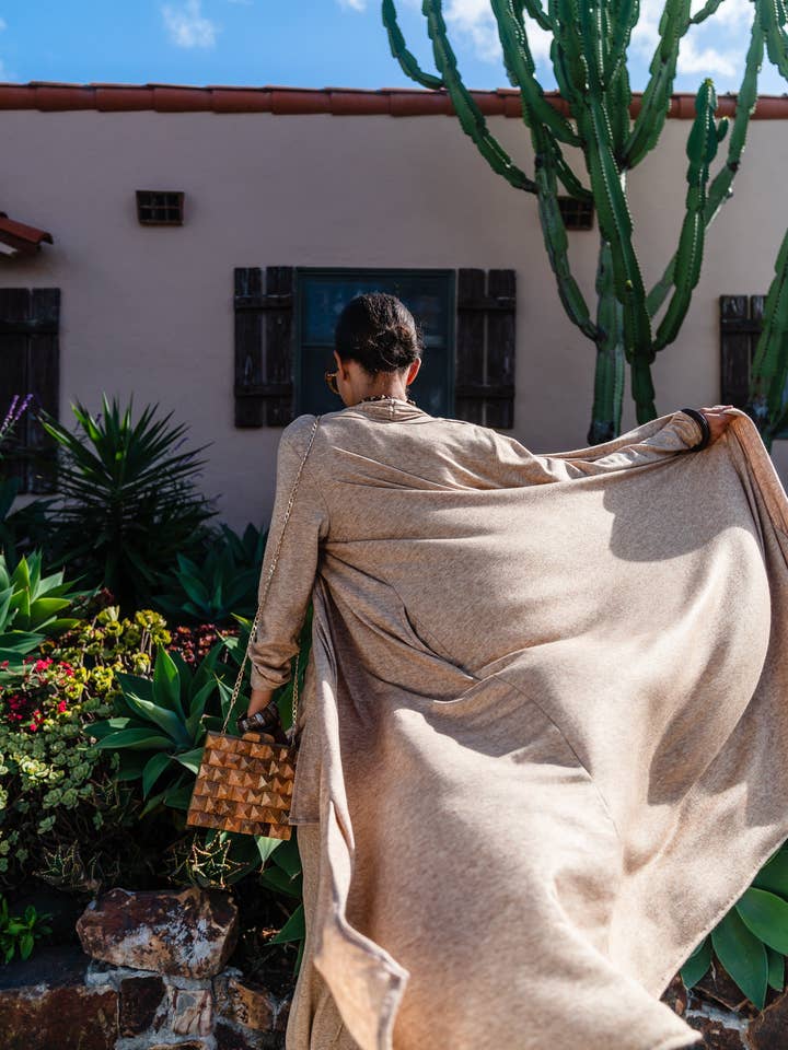 Jennafer Grace - Wholesale Kimono - Dames - Crème Brûlée Yoga Duster3