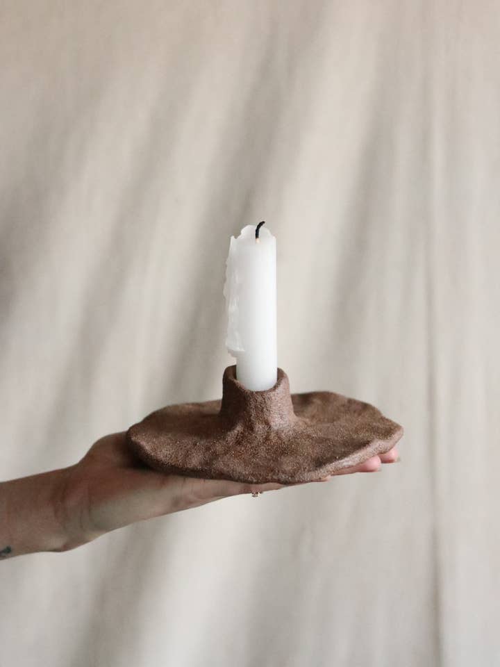 Gathered Earth Orgánica Candle Holder for wholesale by Of The Earth
