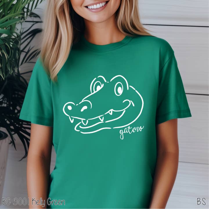 Bama Screens - Wholesale Sublimation Transfer - Gators Doodle Mascot #BS82784
