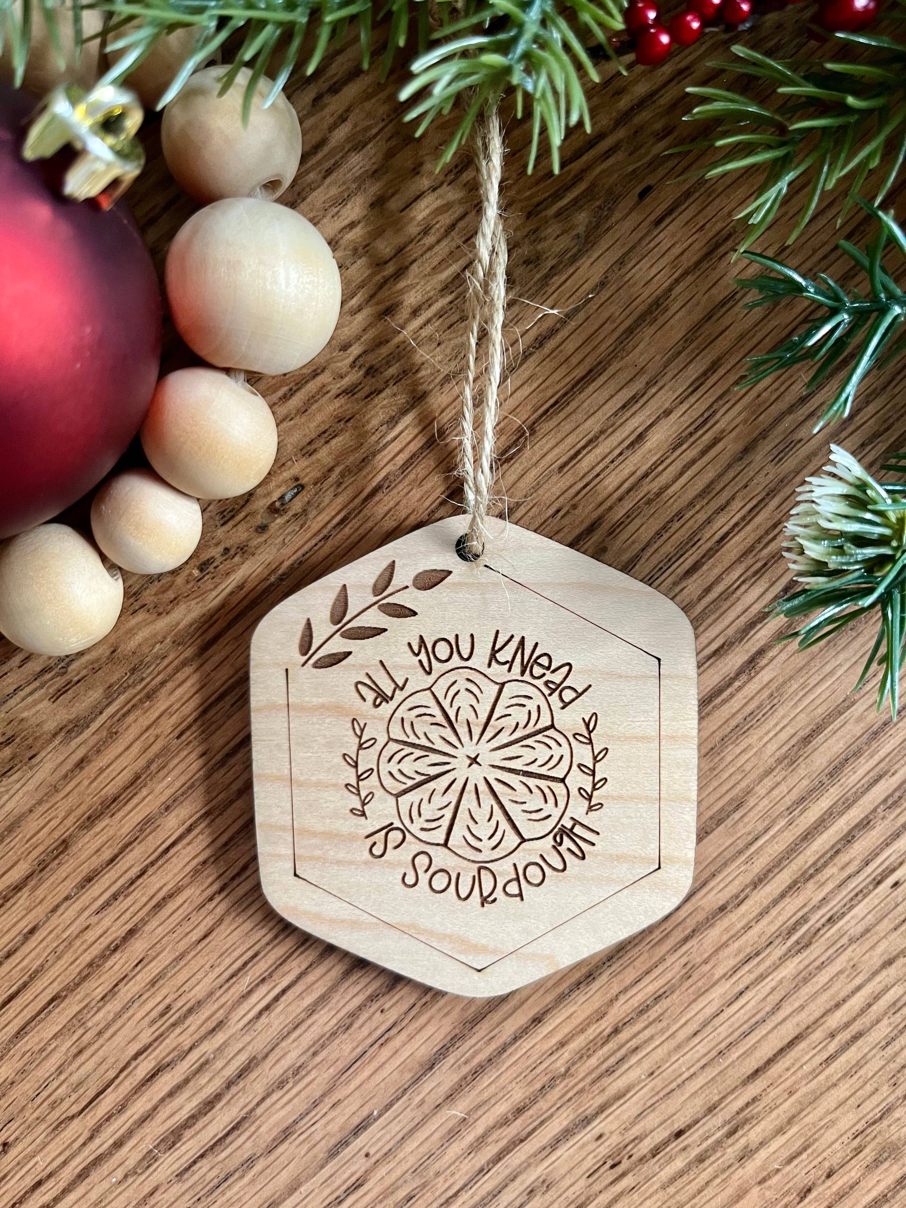 Rustic Raleigh - Wholesale Ornament - Funny Sourdough Baker Lover homesteader Christmas Ornament