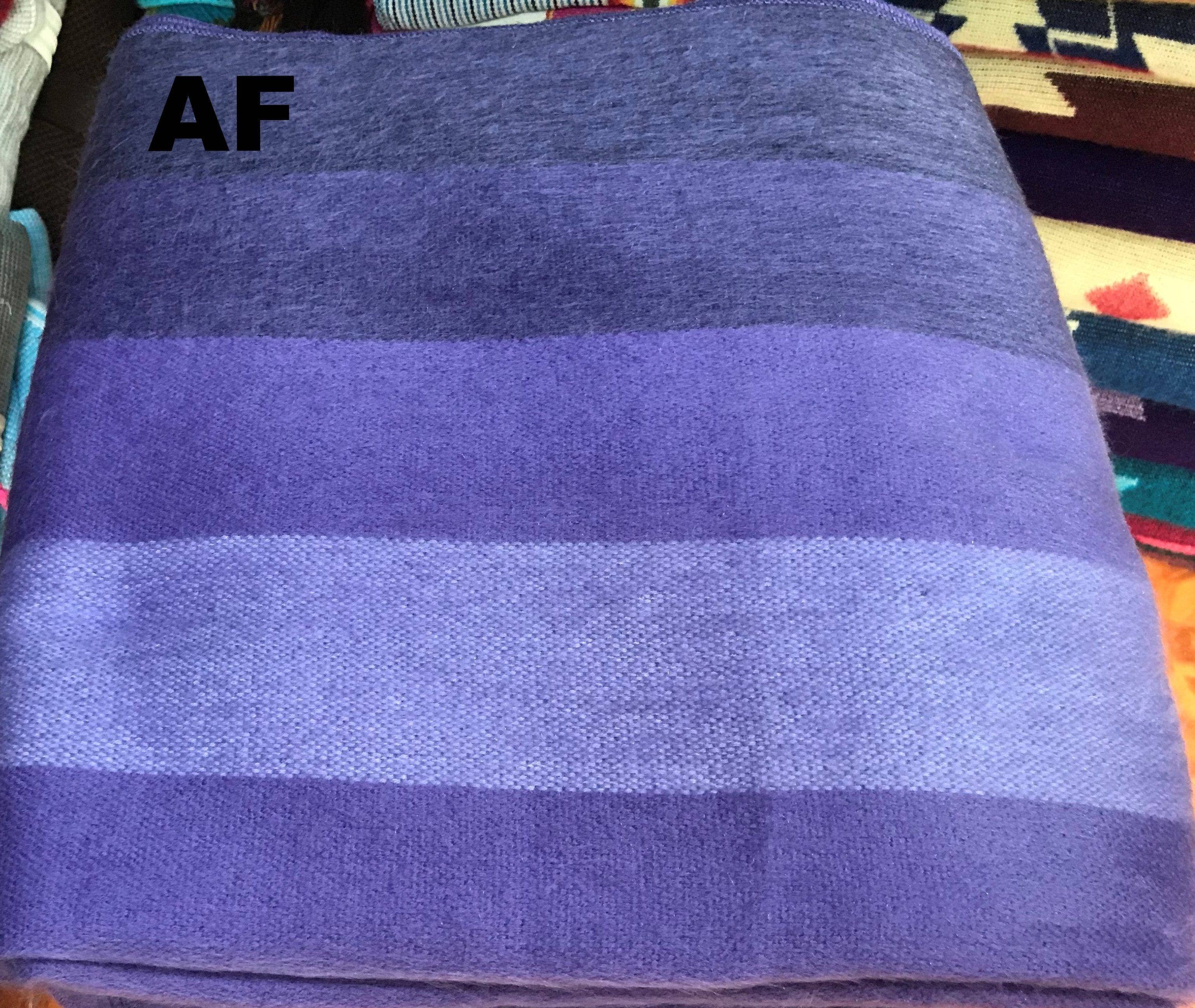 Choice Alpaca Products – wholesale Filtar – Alpacka Bed Filt - Randig45