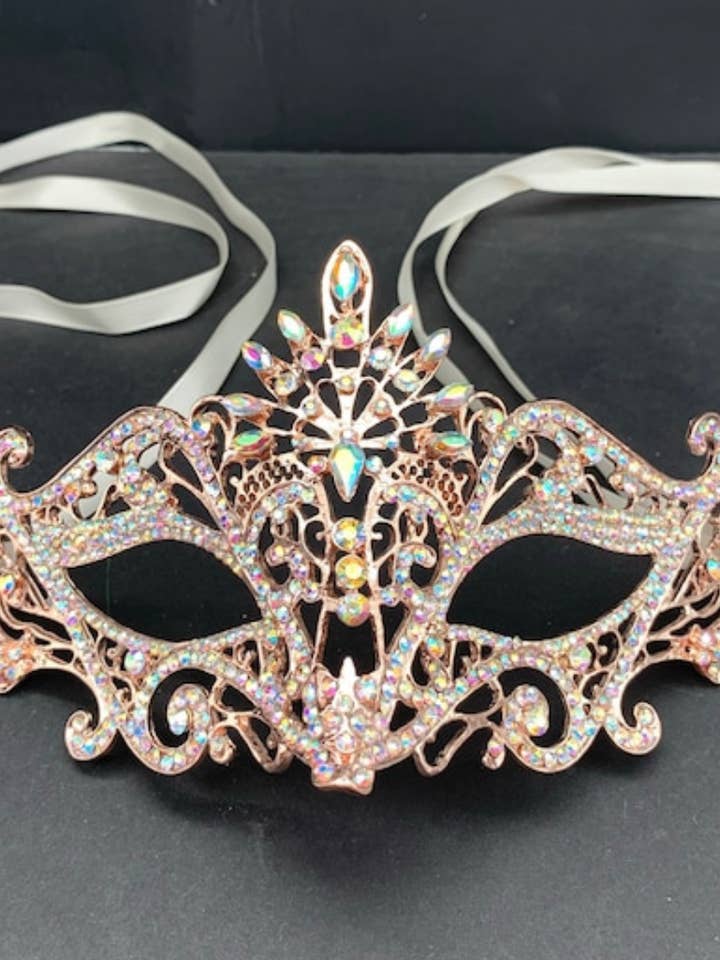 Happy Dream Gifts – wholesale Dräkt – Dam – Womens maskerad mask metall strass venetianska halloween