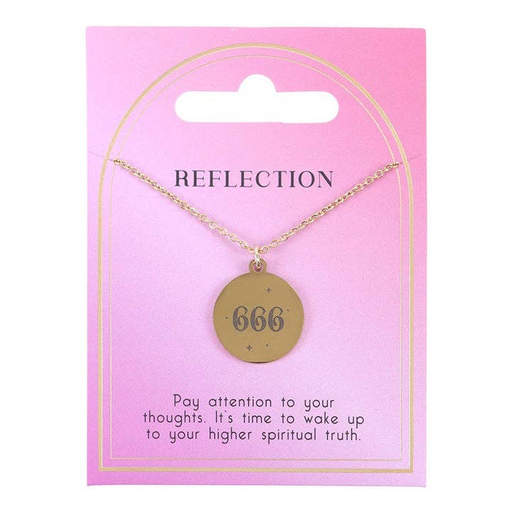 Something Different Wholesale - Vendita all'ingrosso Collana con ciondolo/pendaglio - Collana "Riflessione" Numero Angelico 666
