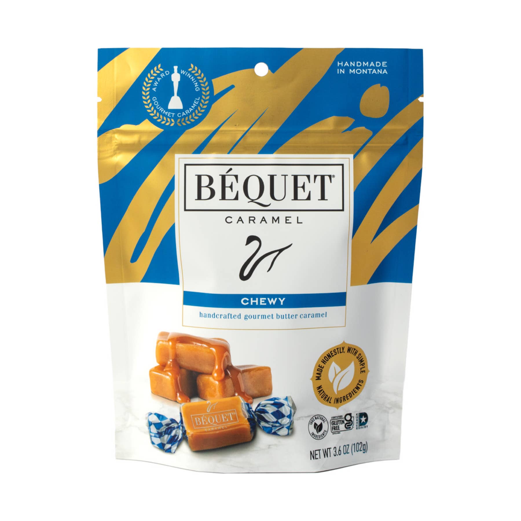 Béquet Confections - Wholesale Caramel - Béquet Gourmet Caramel 3.6 oz Pouch9