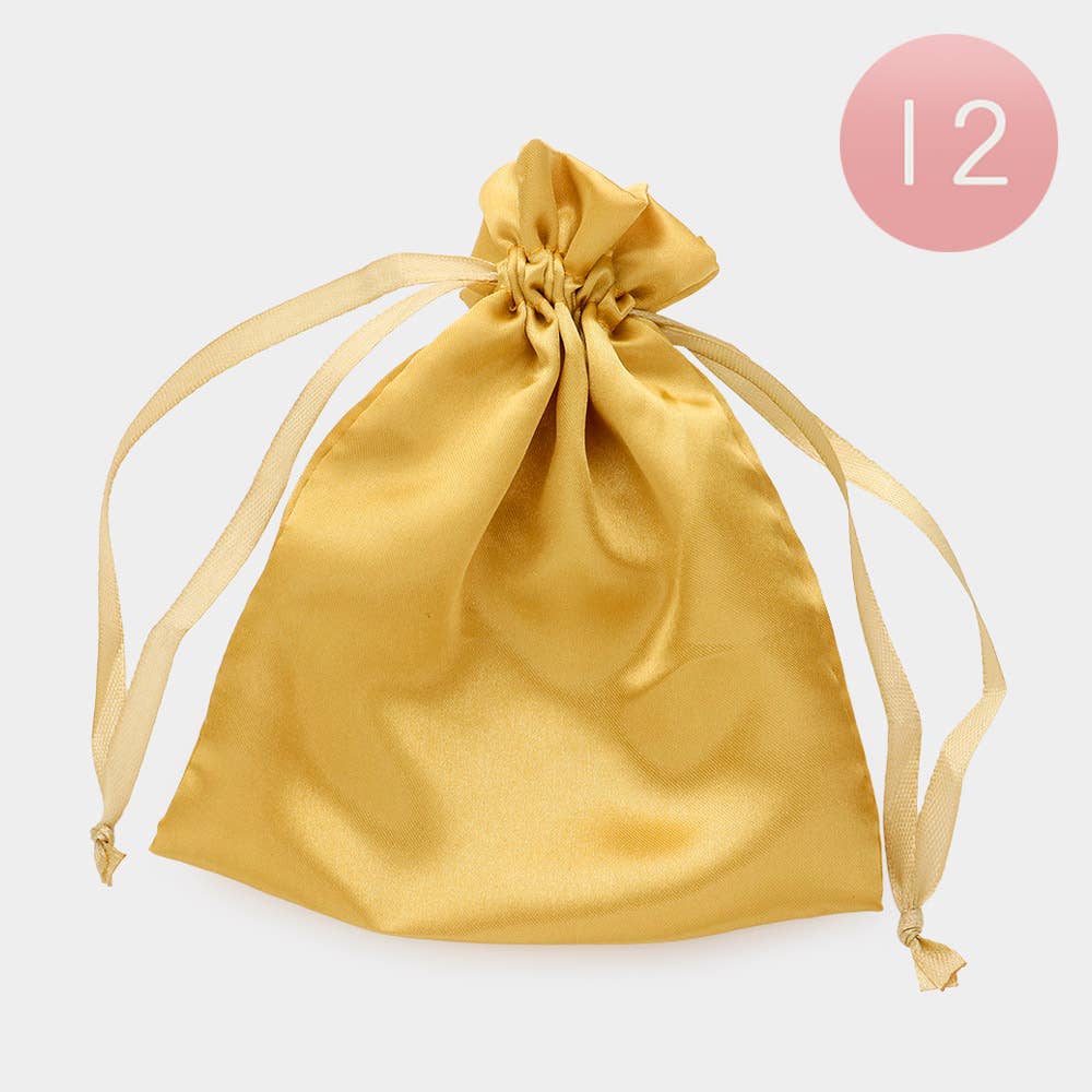 Sensibling Corp. - Wholesale Gift Bag - 12PCS - 5 X 6.25 Ribboned Satin Organza Gift Bags6