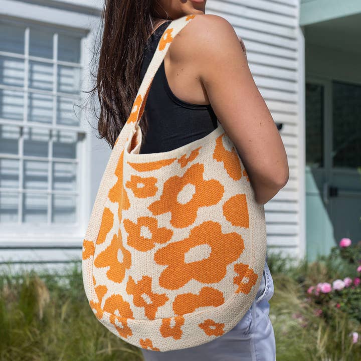 Lovesoft - Vendita all'ingrosso Tracolla - Donna - Borsa a tracolla singola grande lavorata a fiori