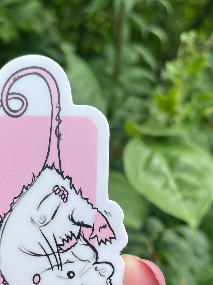 Opossum-sticker voor wholesale door A Dresser Drawer