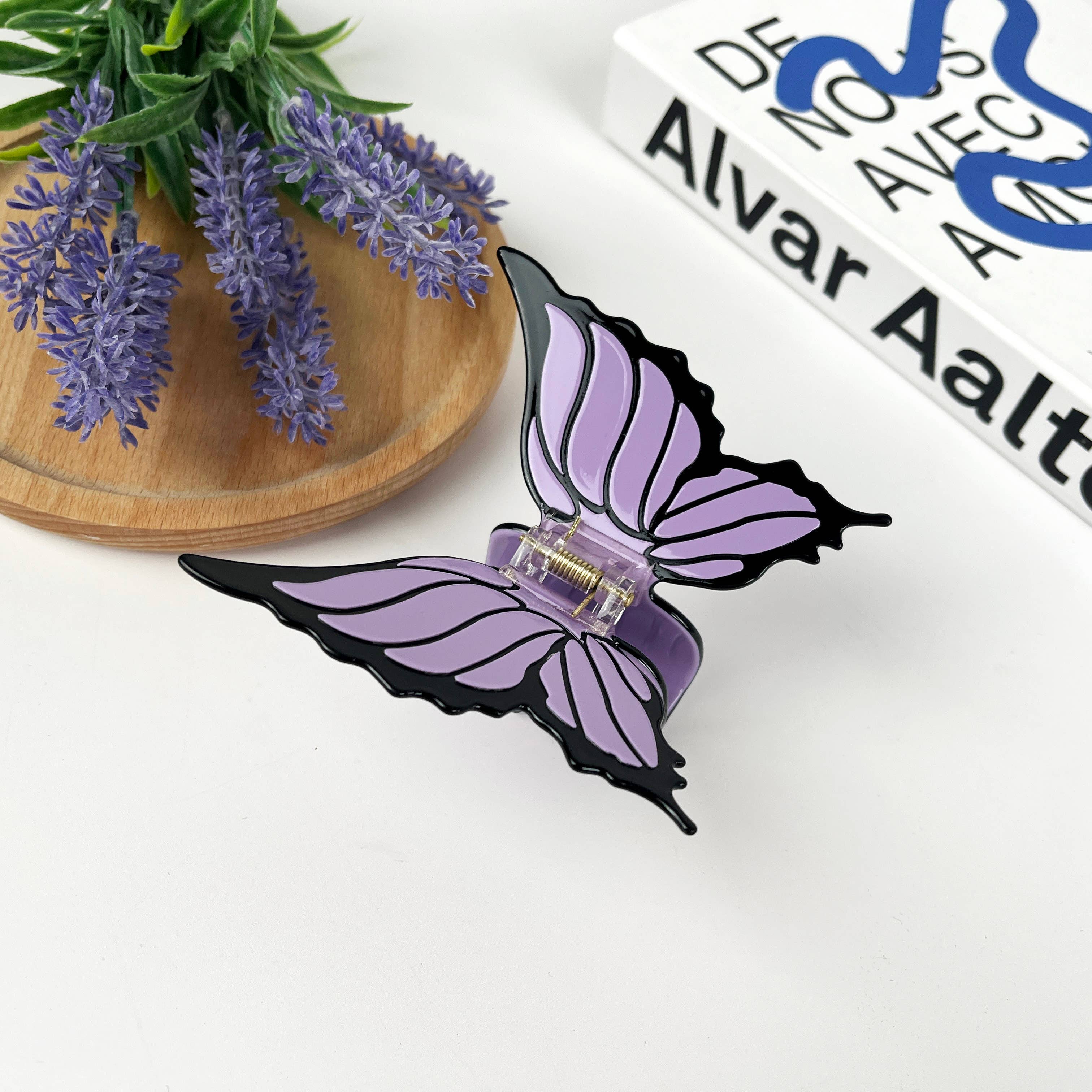 TheDivaSoap - Vendita all'ingrosso Fermaglio per capelli - Donna - Fermaglio per capelli a farfalla in acetato, fermagli ad artiglio ispessiti stile Y2K3