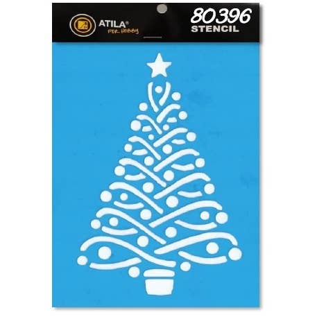 Stencil "Christmas Tree" 15X20Cm U.V.3Pcs for wholesale by Atiladecor, Artesanato Lda