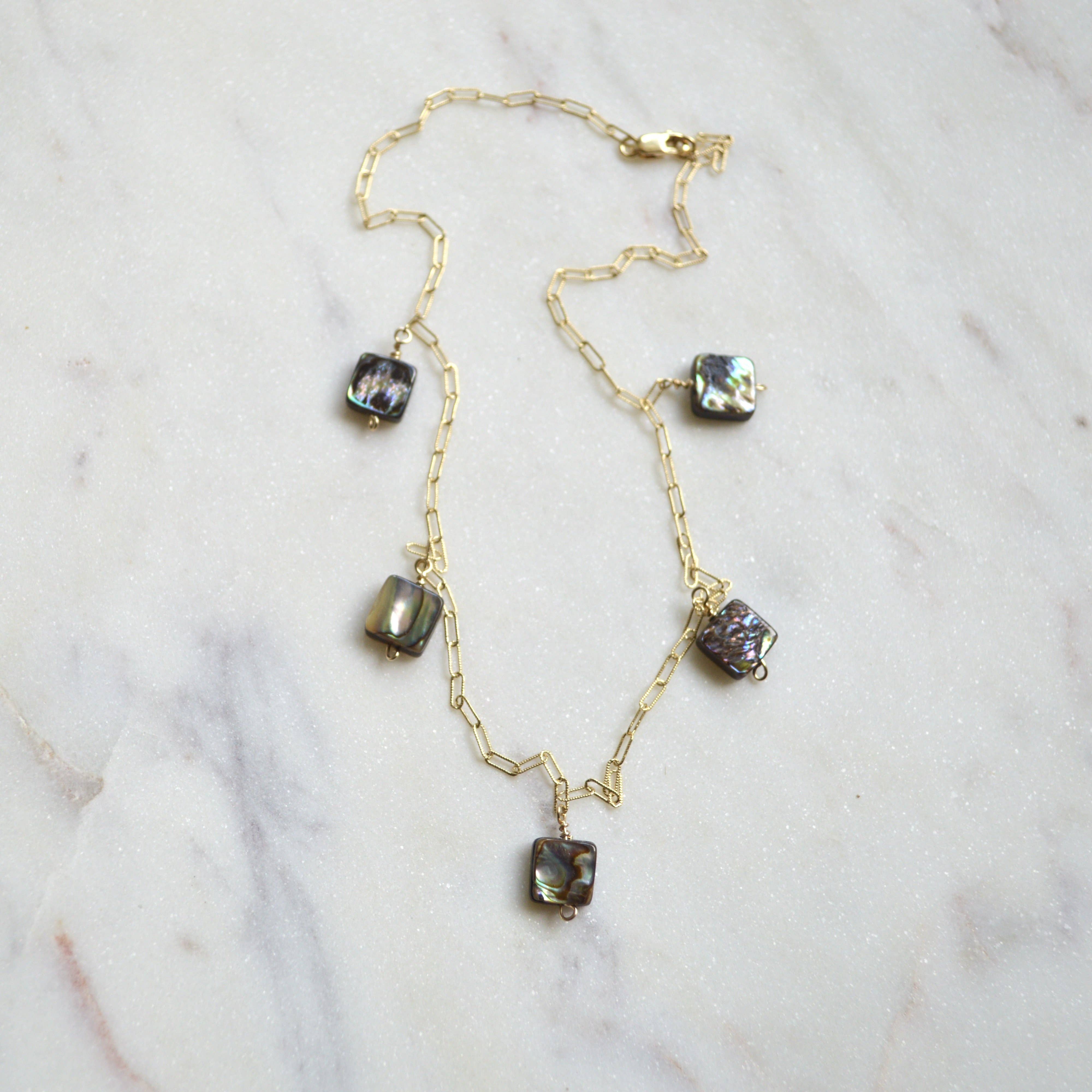 Salty But Sweet - Wholesale Choker/Collar - Abalone Shell Choker6