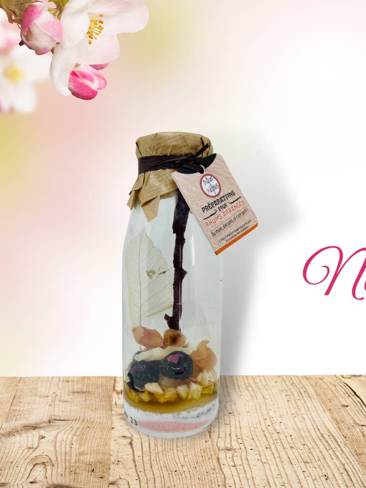 “Litchi Cherry” Preparation for Arranged Rum 50cl for wholesale by Délices Métisses