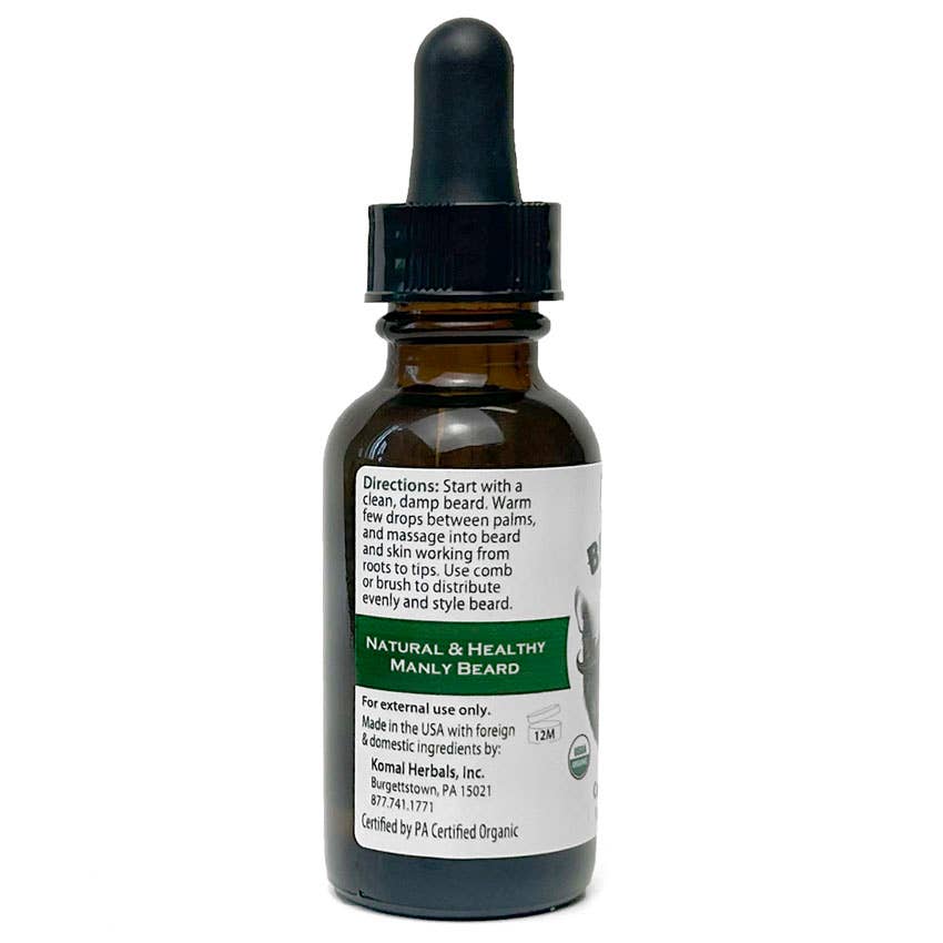 Komal Herbals, Inc - Wholesale Beard Styling Product - Wholesale - Organic Beard Oil, 1oz 2