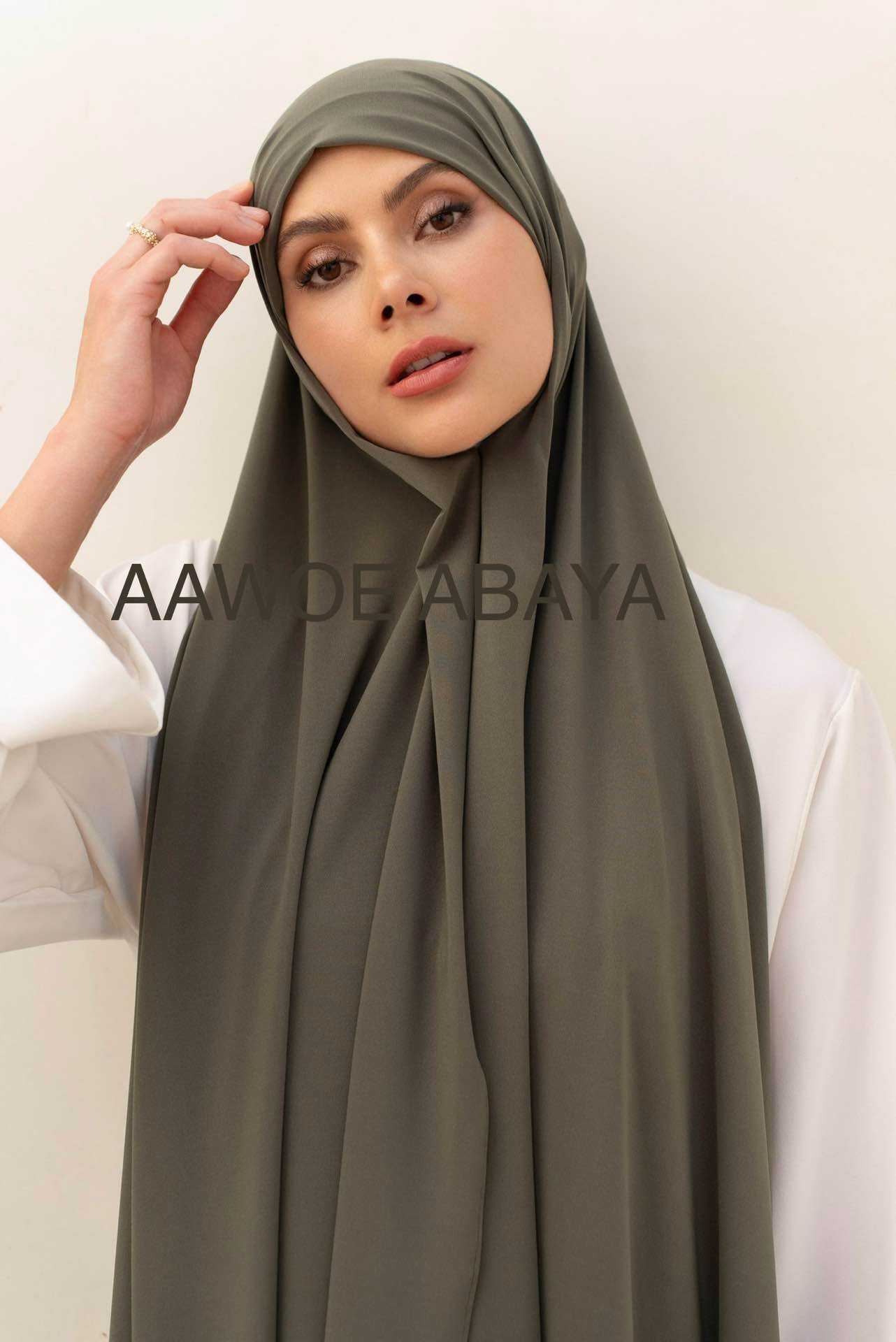 Aawoe Abaya – wholesale Hijab – Women’s – Jersey Rectangle Hijab with Tie - 70x200 cm - 24842