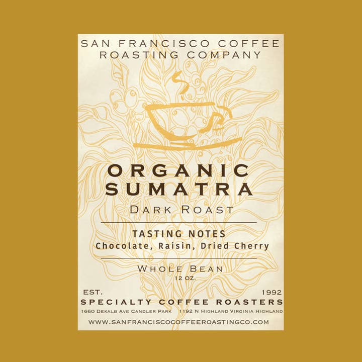 Fair Trade/Bio Sumatra für den Großhandel von San Francisco Coffee Roasting Co
