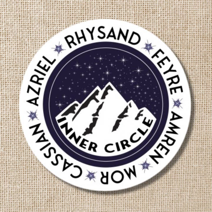 Night Court Inner Circle Sticker | A Court of Thorns & Roses for wholesale by Kingdom of Threads
